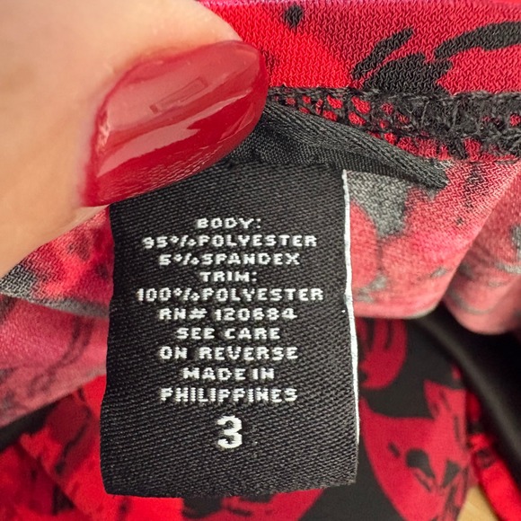 Torrid Rose Print Crisscross Babydoll Tank Top Womens Plus Size 3XL - Picture 6 of 8